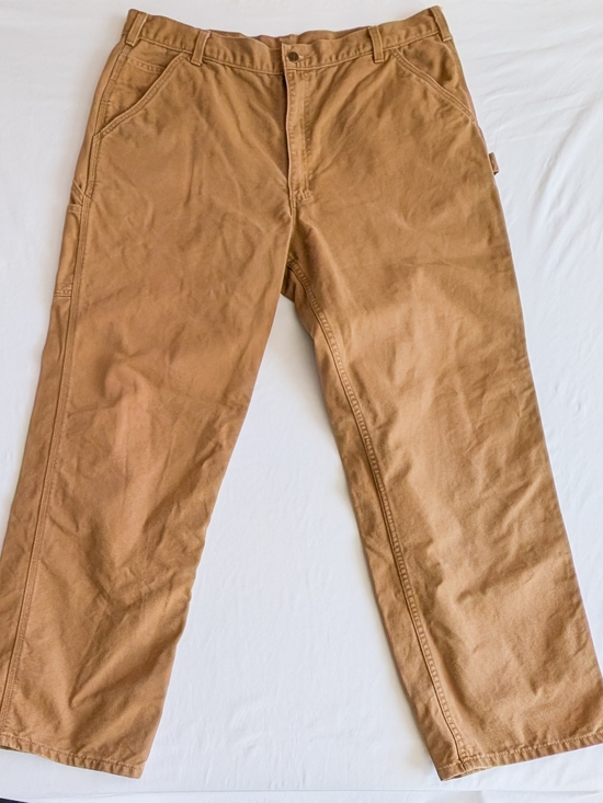 Carhartt Other - Carhartt B11 BRN Duck Carpenter Work Pants Mens 40x34 Classic Work Pants Brown